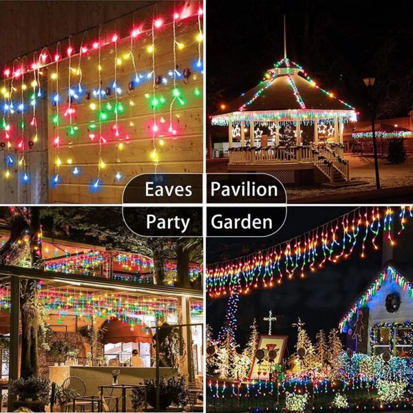 Cortina de Luzes LED Natalinas – Encanto e Magia para sua Casa - Imagem 12