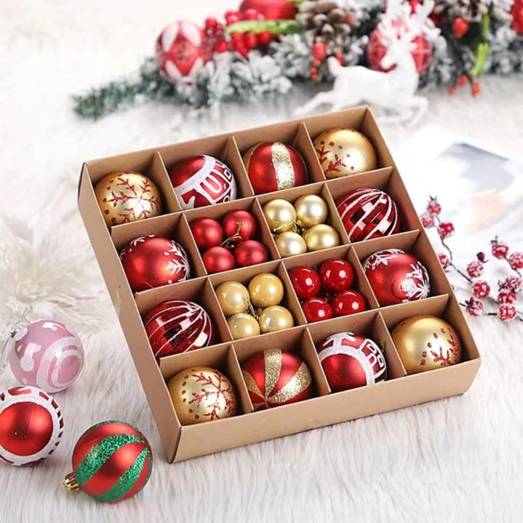 Kit Bolas Natalinas Decoração para Natal 42 Peças - Imagem 5