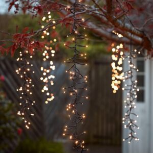 6 Luzes Externas em Cascata LED Branco Quente