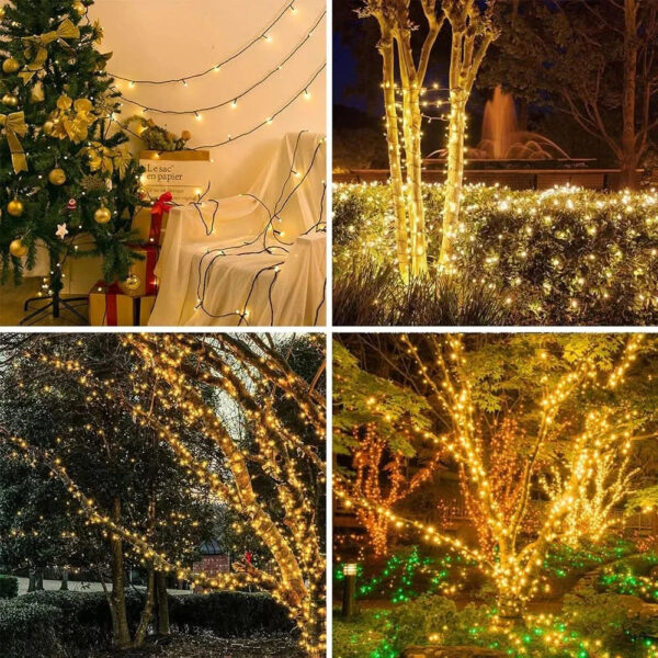 Luzes de Fada LED Impermeáveis - Magia Natalina com Controle Remoto - Imagem 6