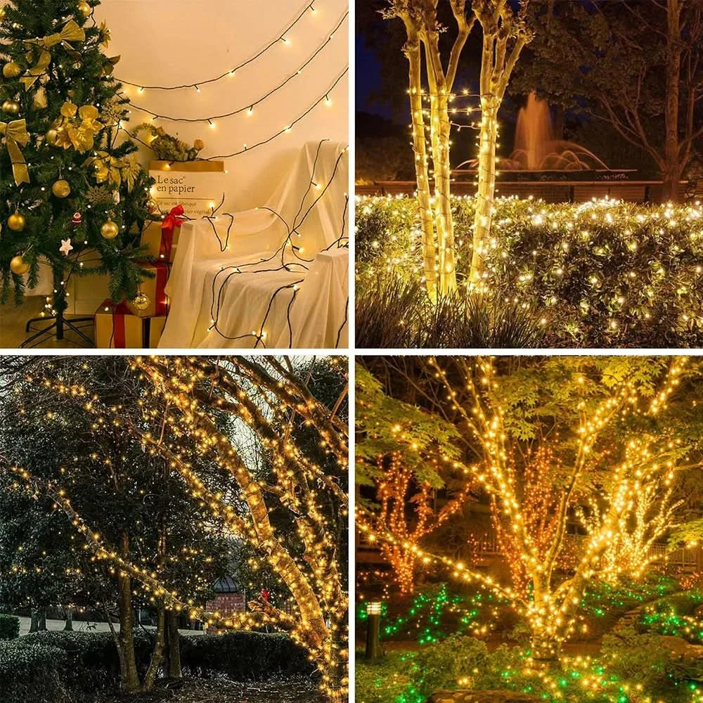 Luzes de Fada LED Impermeáveis - Magia Natalina com Controle Remoto - Imagem 6