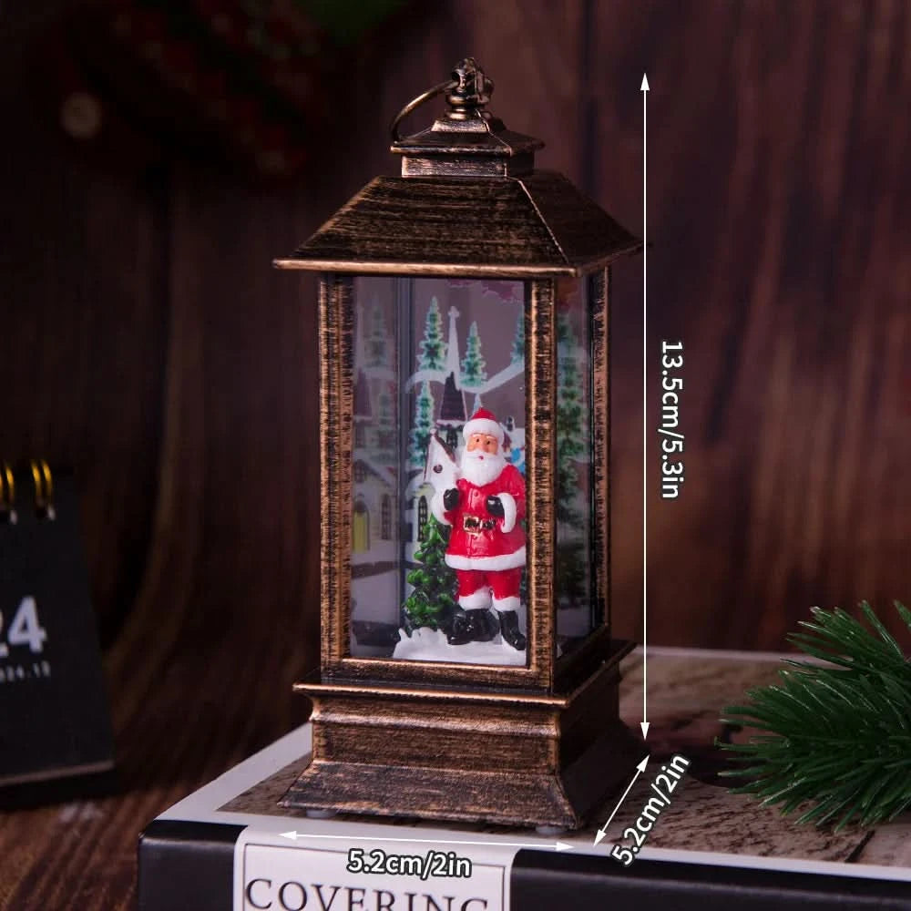 Luz Noturna Decorativa Natalina com Papai Noel e Boneco de Neve - Imagem 11