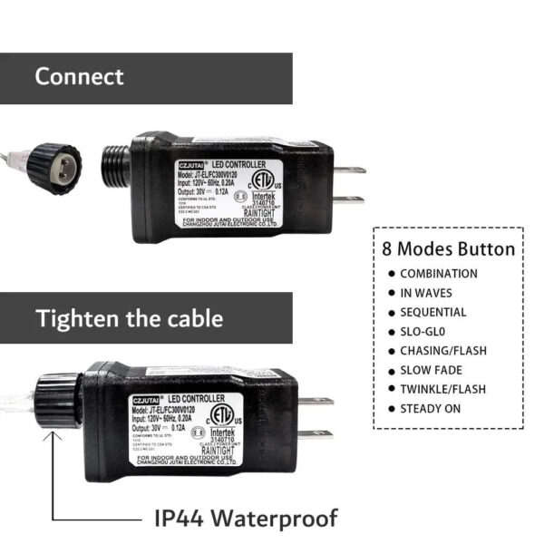 Luzes de Fadas Natalinas IP65 - Encanto e Magia em 50m - Imagem 10