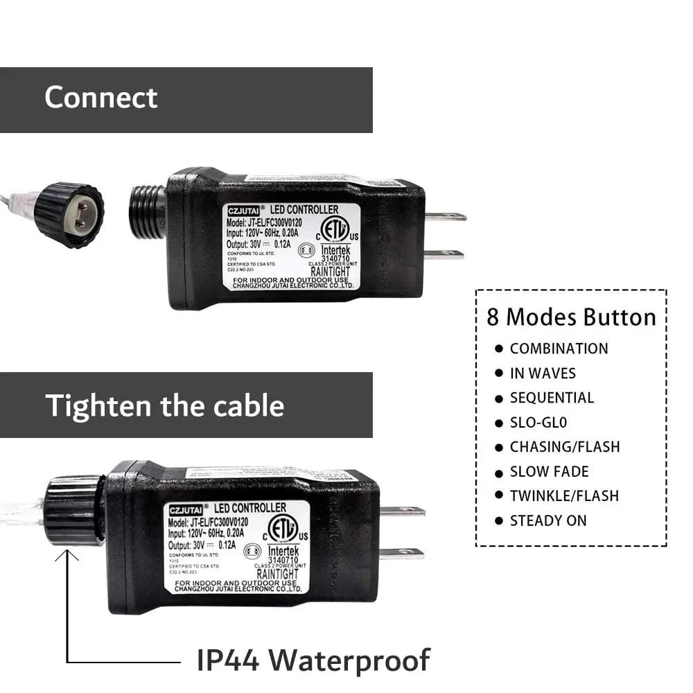 Luzes de Fadas Natalinas IP65 - Encanto e Magia em 50m - Imagem 10