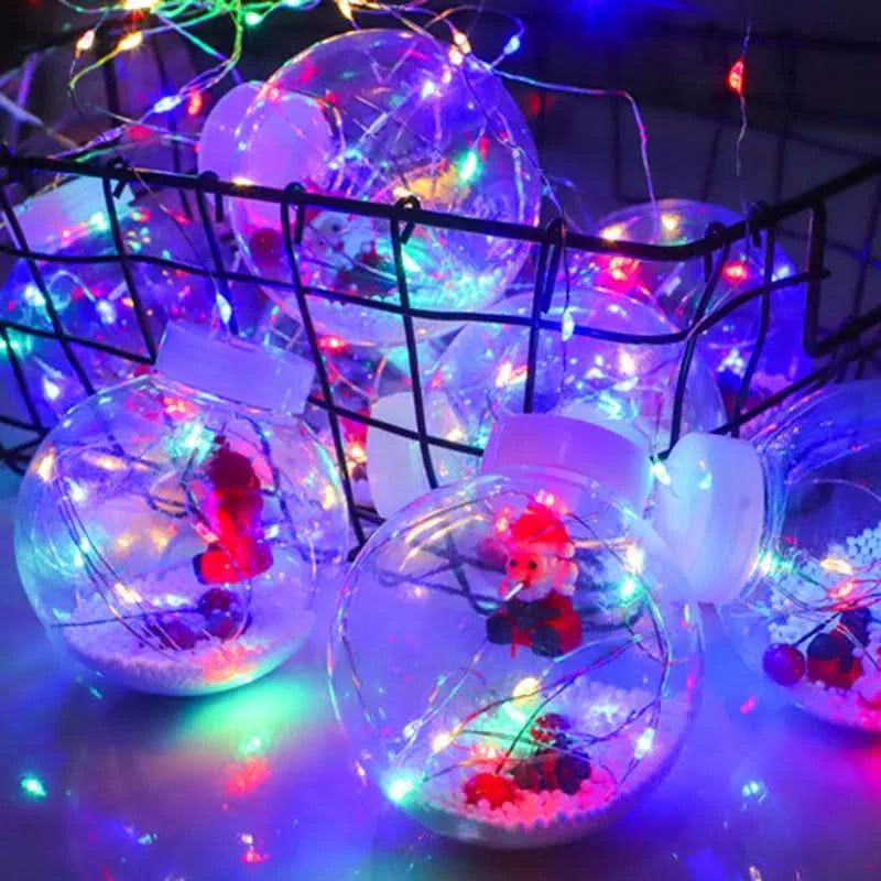 Cortina de Luzes em LED Globos Decoração de Natal - Imagem 4
