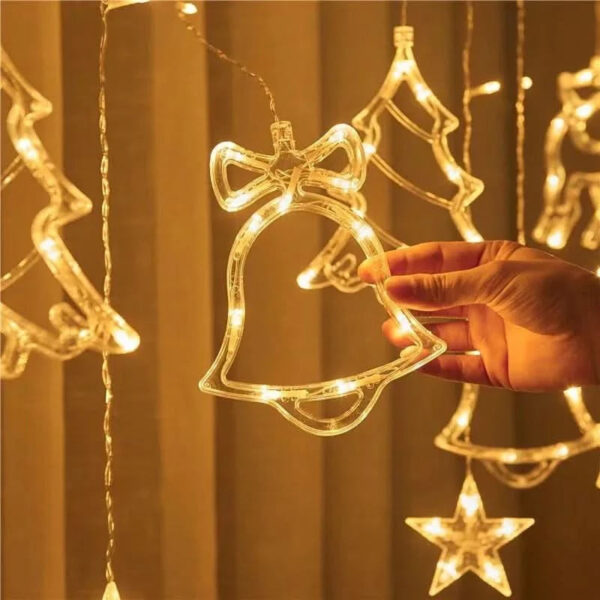 Cortina de Luzes LED Natalinas – Encanto e Magia em Sua Casa - Imagem 9