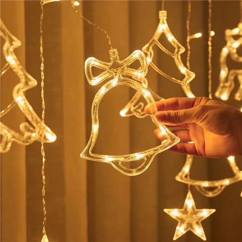 Cortina de Luzes LED Natalinas – Encanto e Magia em Sua Casa - Imagem 9