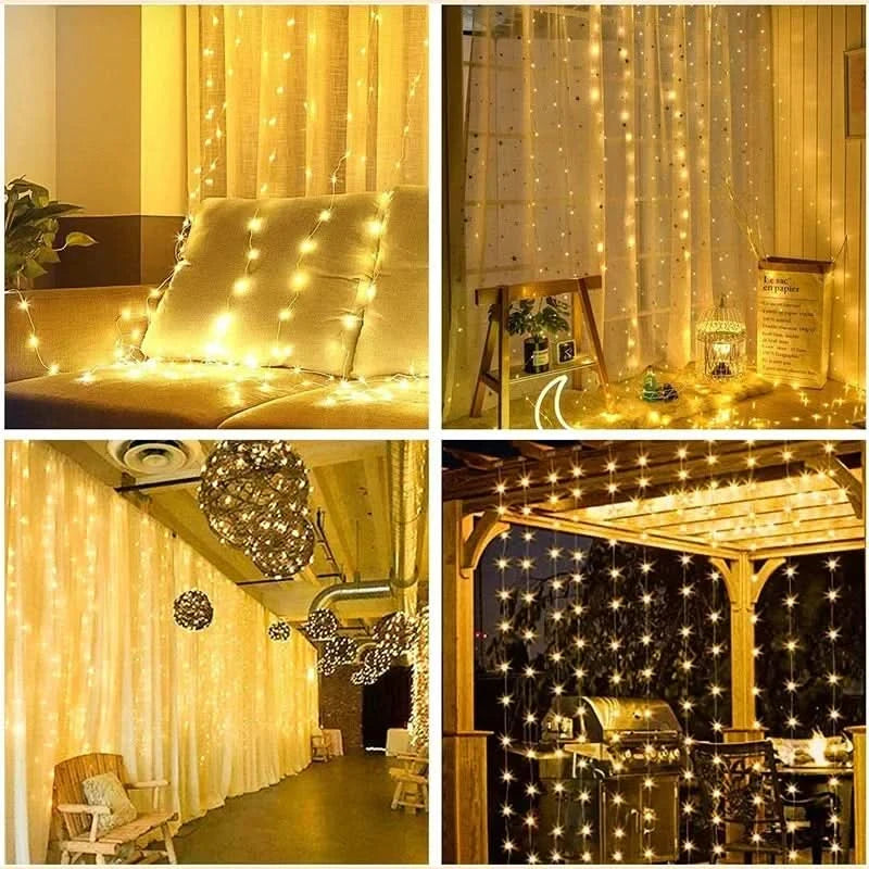 Cortina de Luzes LED Natalinas - Magia e Encanto em Sua Casa - Imagem 4