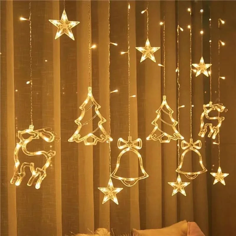 Cortina de Luzes LED Natalinas – Encanto e Magia em Sua Casa - Imagem 12