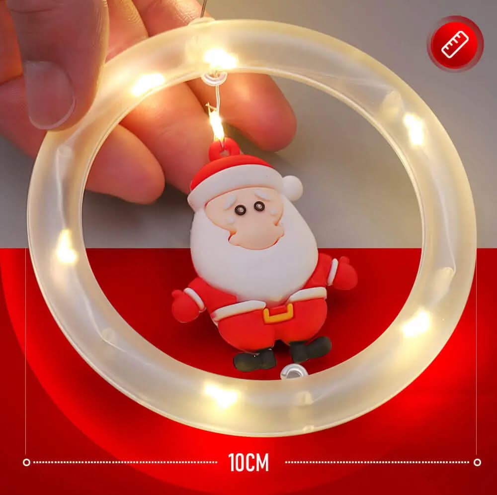 Cortina de Luzes de Natal em LED para Decoração – Brilho Festivo e Encantador - Imagem 11