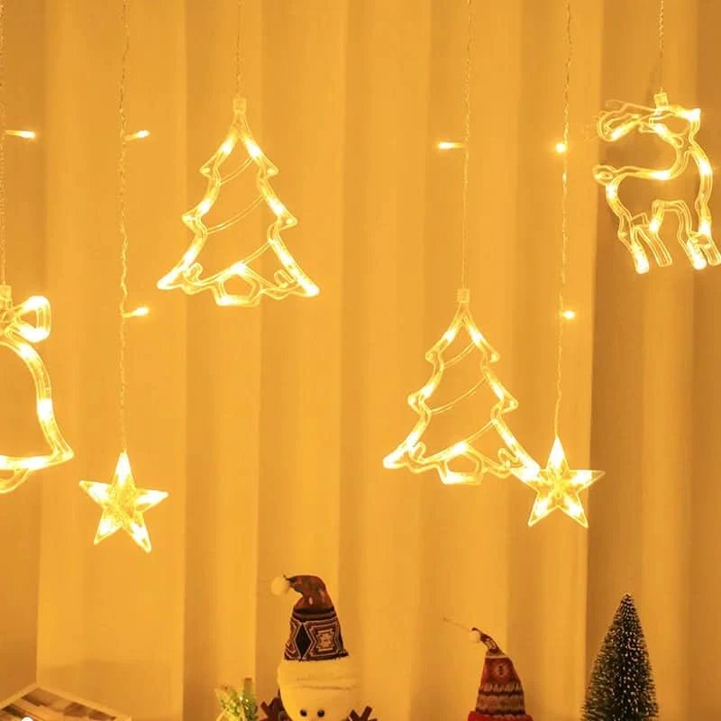 Cortina de Luzes LED Natalinas – Encanto e Magia em Sua Casa - Imagem 8
