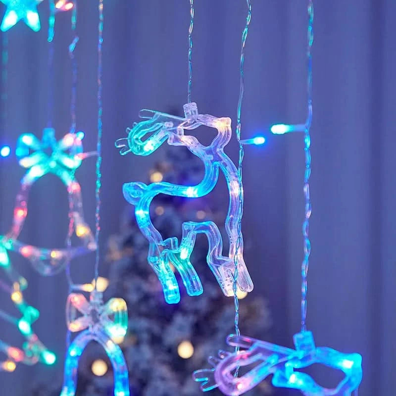 Cortina de Luzes LED Natalinas – Encanto e Magia em Sua Casa - Imagem 10