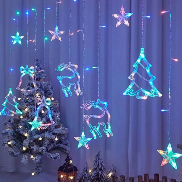 Cortina de Luzes LED Natalinas – Encanto e Magia em Sua Casa - Imagem 3
