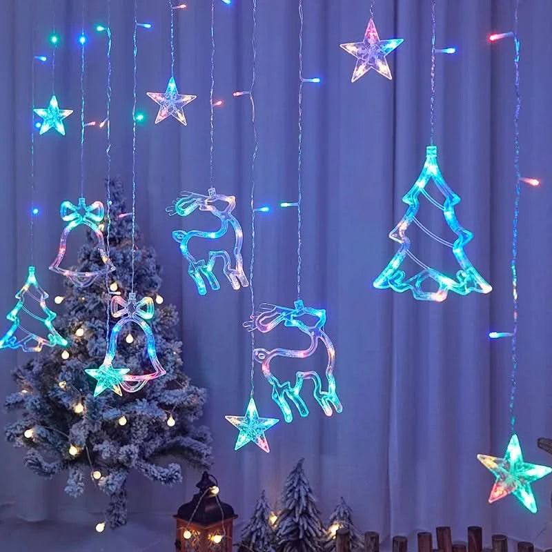 Cortina de Luzes LED Natalinas – Encanto e Magia em Sua Casa - Imagem 3