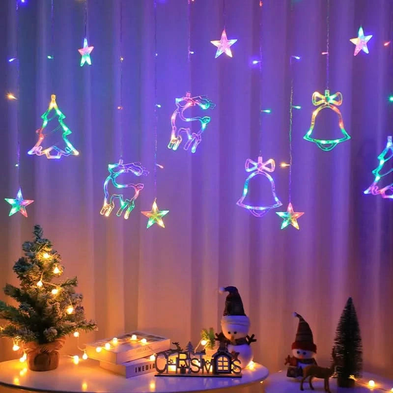 Cortina de Luzes LED Natalinas – Encanto e Magia em Sua Casa - Imagem 11