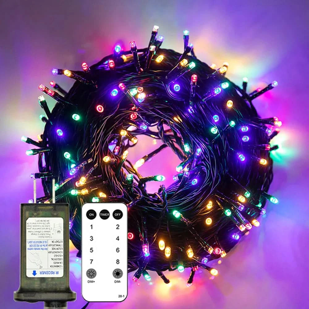 Luzes de Fada LED Impermeáveis - Magia Natalina com Controle Remoto - Imagem 12