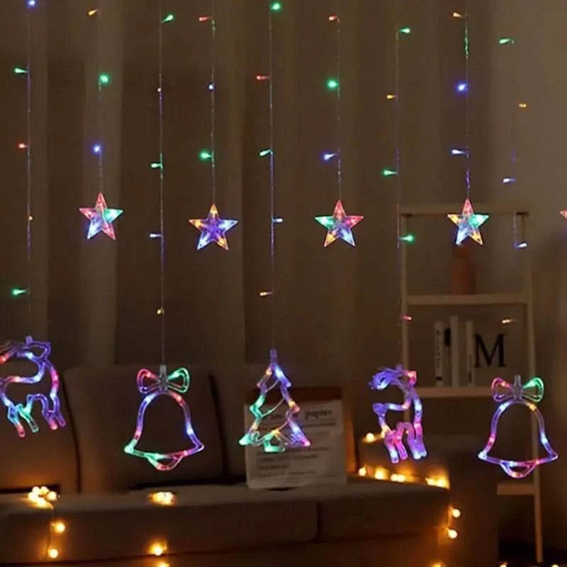 Cortina de Luzes LED Natalinas – Encanto e Magia em Sua Casa - Imagem 7