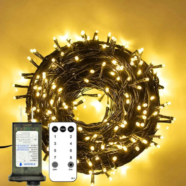 Luzes de Fada LED Impermeáveis - Magia Natalina com Controle Remoto - Imagem 11