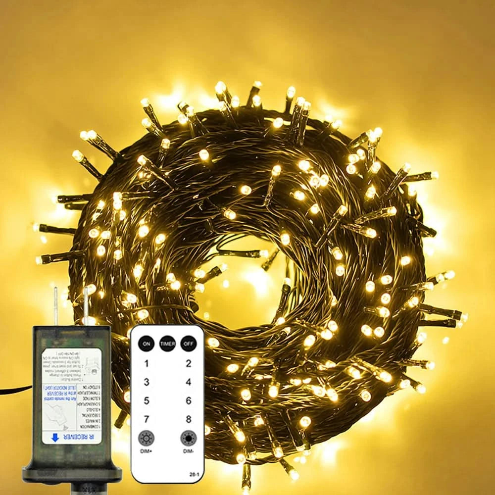 Luzes de Fada LED Impermeáveis - Magia Natalina com Controle Remoto - Imagem 11