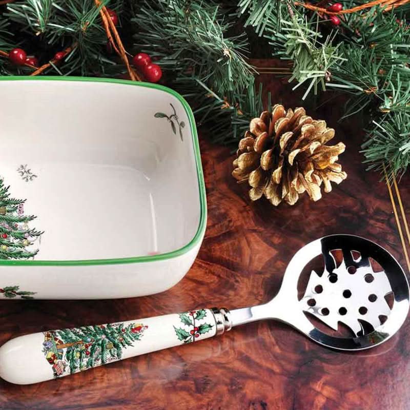Conjunto Travessa + Colher - Estampa Árvore de Natal - Imagem 2