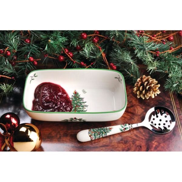 Conjunto Travessa + Colher - Estampa Árvore de Natal - Imagem 3