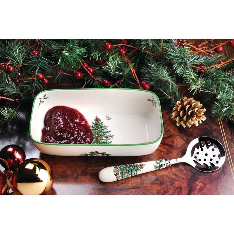 Conjunto Travessa + Colher - Estampa Árvore de Natal - Imagem 3