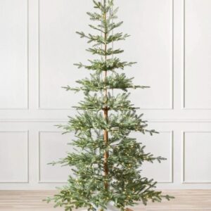 Árvore de Natal Slim Alpine com Galhos Articulados, Suporte Metálico e Micro LEDs Embutidos