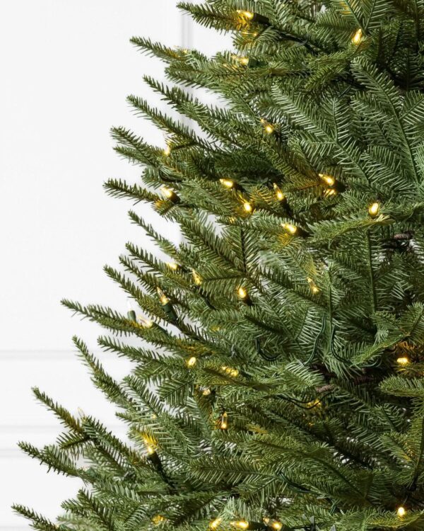 Árvore de Natal Verde Premium com Galhos Articulados, Suporte Metálico e Micro LEDs Embutidos - Imagem 2