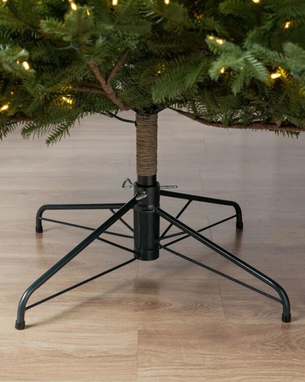 Árvore de Natal Verde Premium com Galhos Articulados, Suporte Metálico e Micro LEDs Embutidos - Imagem 5
