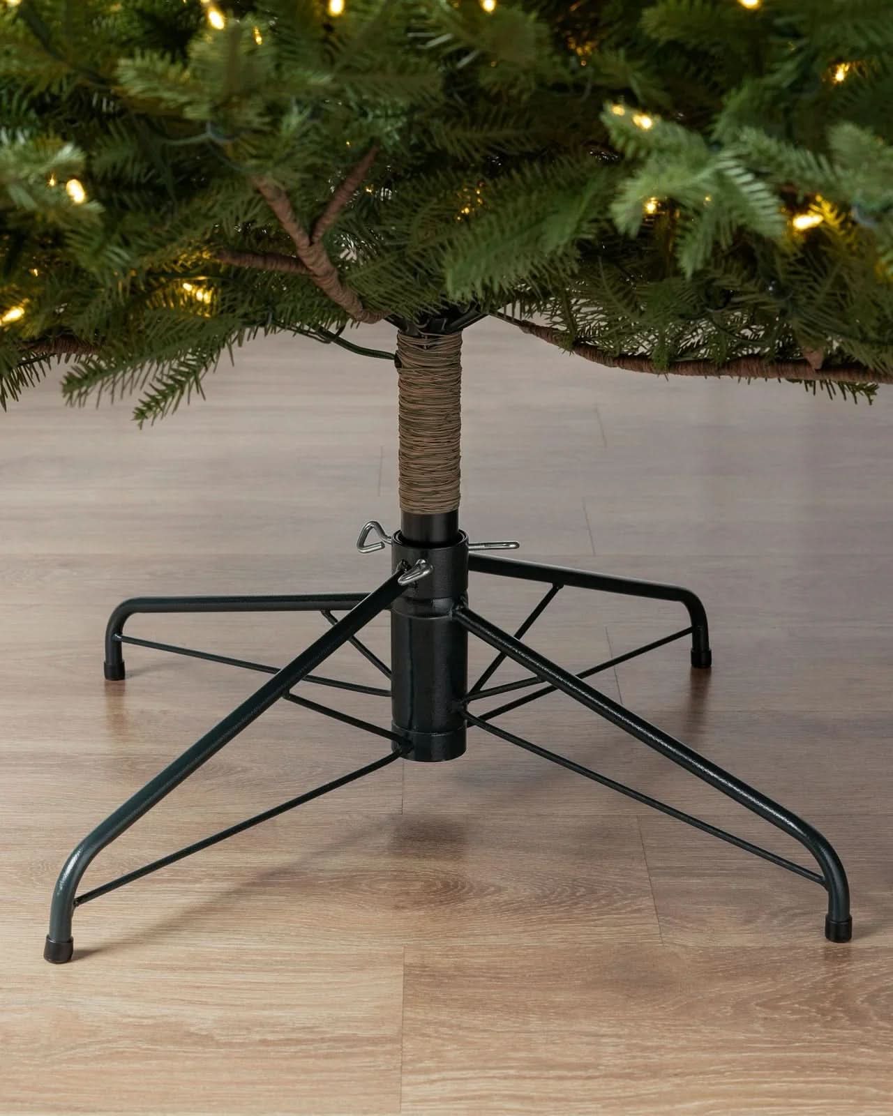 Árvore de Natal Verde Premium com Galhos Articulados, Suporte Metálico e Micro LEDs Embutidos - Imagem 5
