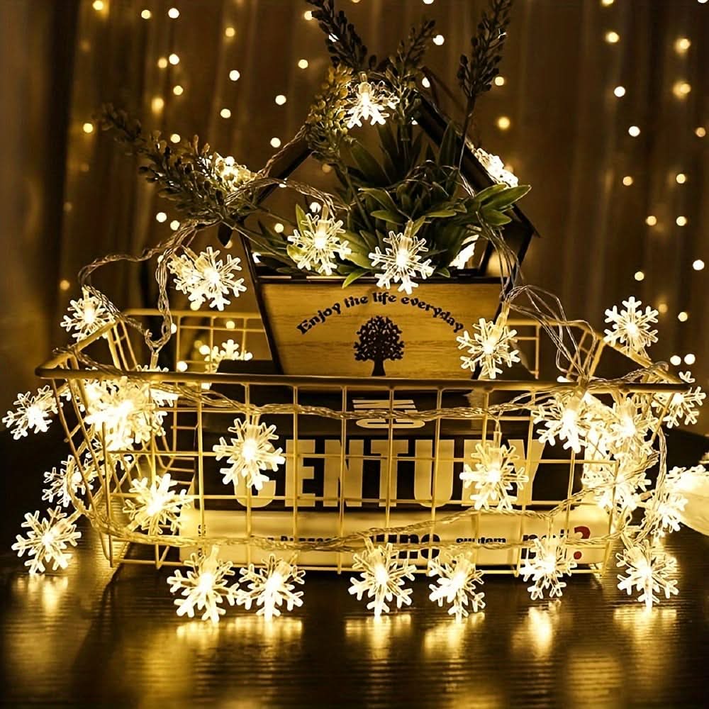 Cortina de Luzes LED Floco de Neve – 3 Metros - Imagem 6