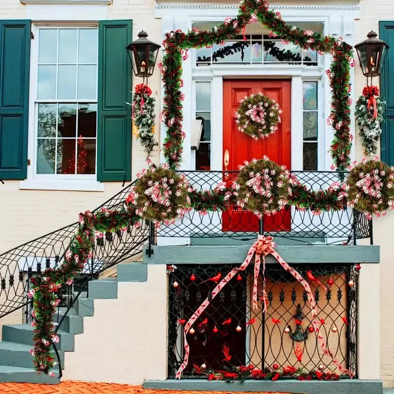 Festão Natalino Fake Com Decorações - Imagem 8