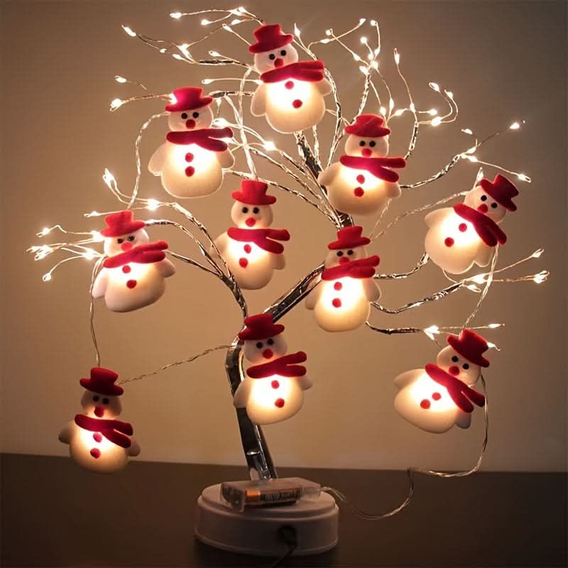 10 Luzes de Corda de Boneco de Neve LED - Imagem 9