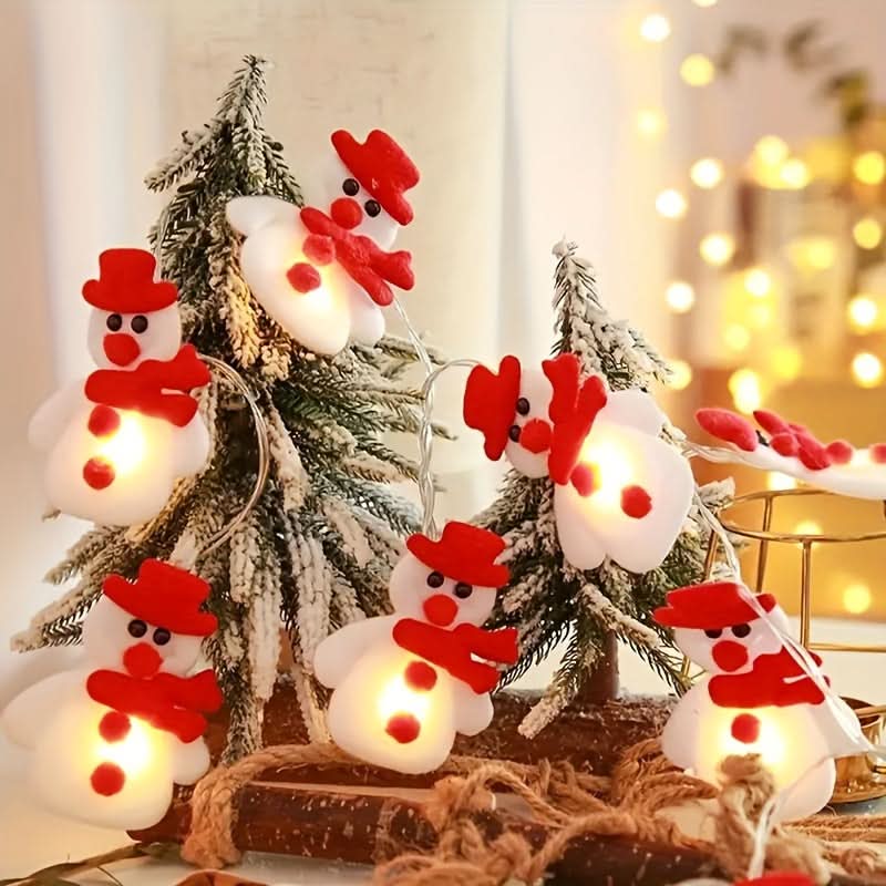 10 Luzes de Corda de Boneco de Neve LED - Imagem 6