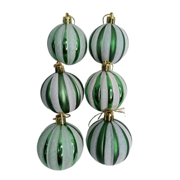 Kit 6 Bolas De Natal 6cm  Enfeite Natalino - Imagem 3