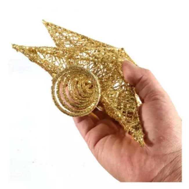 Estrela Decorações Da Árvore De Natal 28cm - Imagem 2