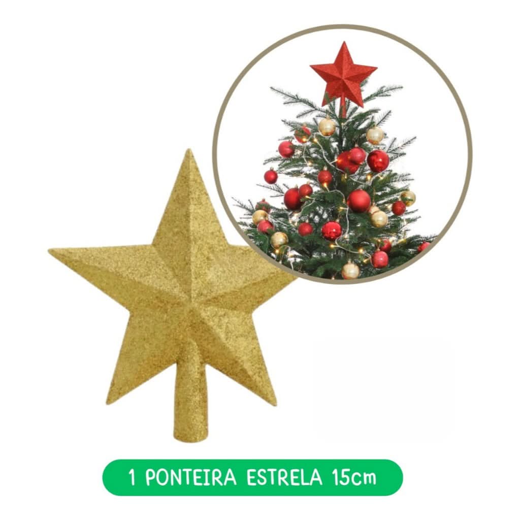 Kit 56 Enfeites Decoração Árvore De Natal Pendentes Bolinhas Pisca - Imagem 2