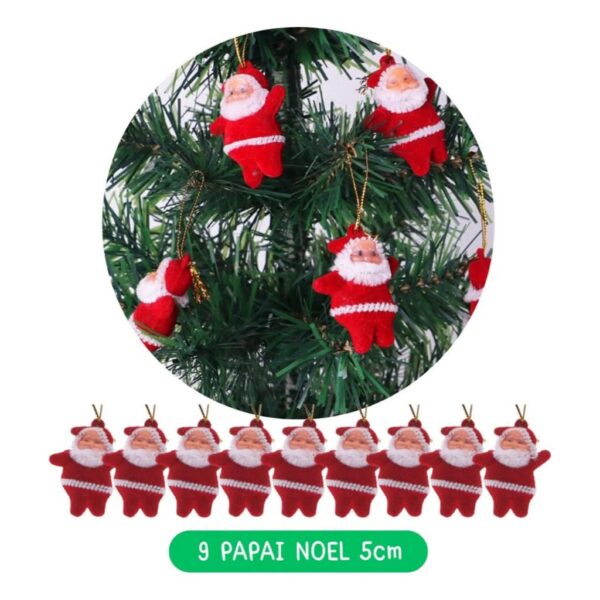 Kit 56 Enfeites Decoração Árvore De Natal Pendentes Bolinhas Pisca - Imagem 3