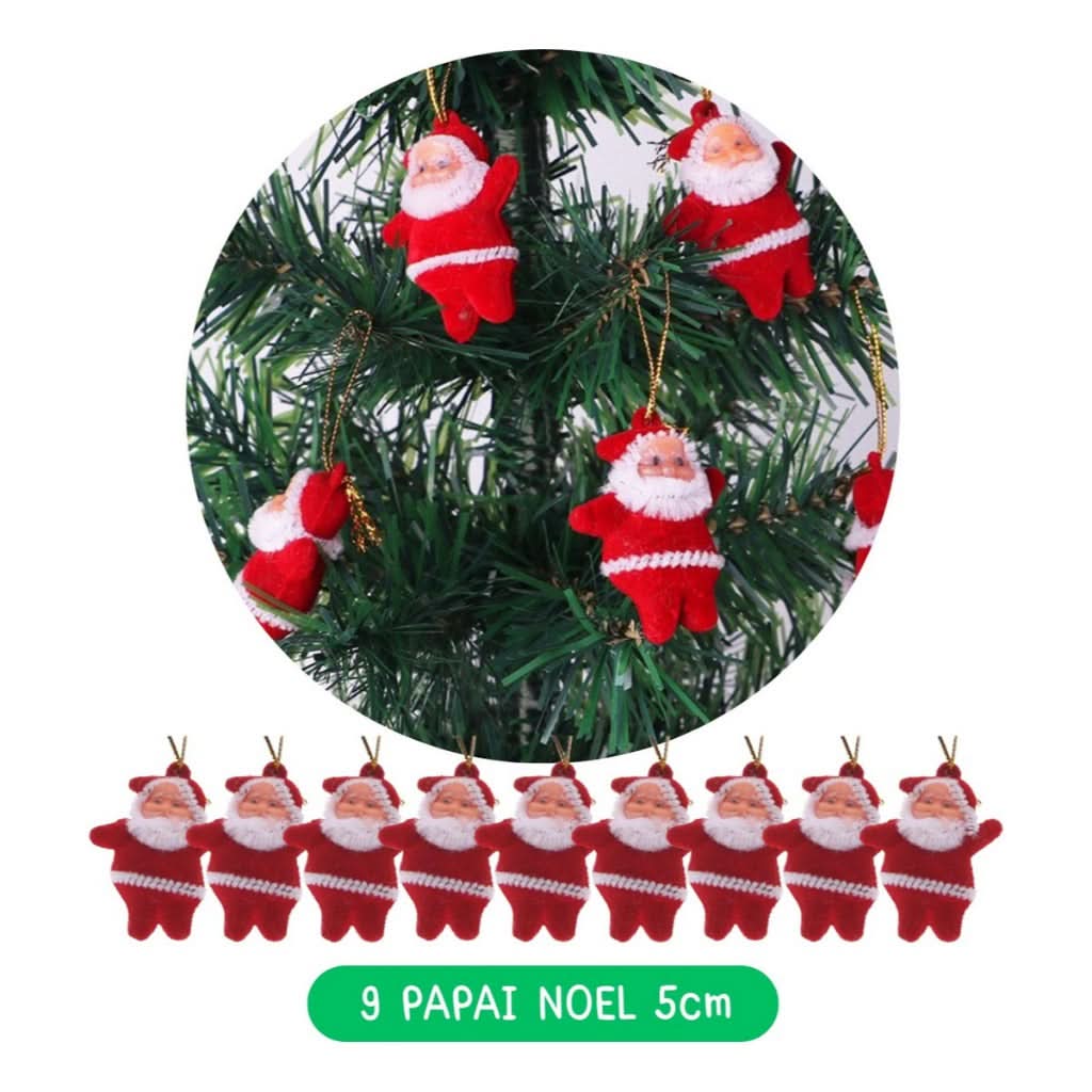 Kit 56 Enfeites Decoração Árvore De Natal Pendentes Bolinhas Pisca - Imagem 3