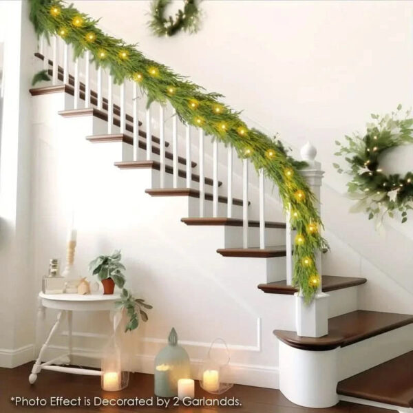 Festão de Natal Realista com Led - Imagem 3