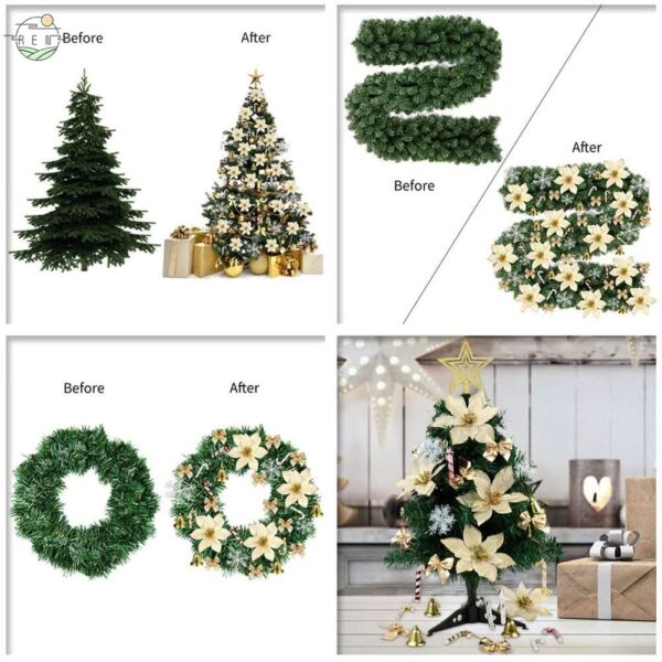 Kit 120 Enfeites De Natal para Decoração árvore - Imagem 4