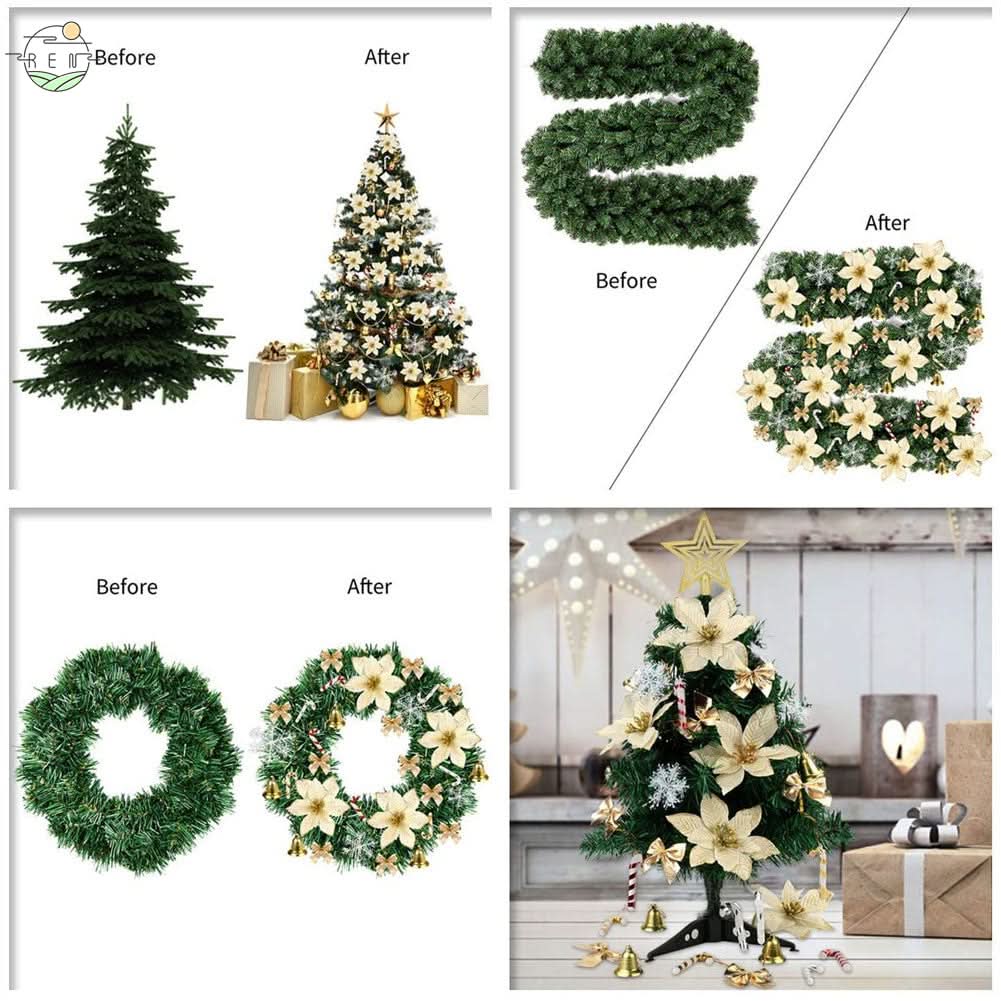 Kit 120 Enfeites De Natal para Decoração árvore - Imagem 4