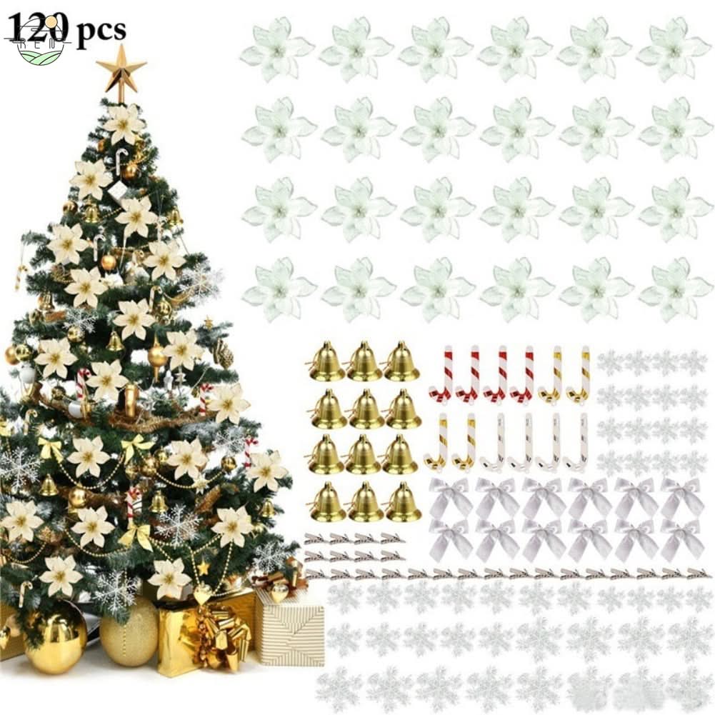 Kit 120 Enfeites De Natal para Decoração árvore - Imagem 8