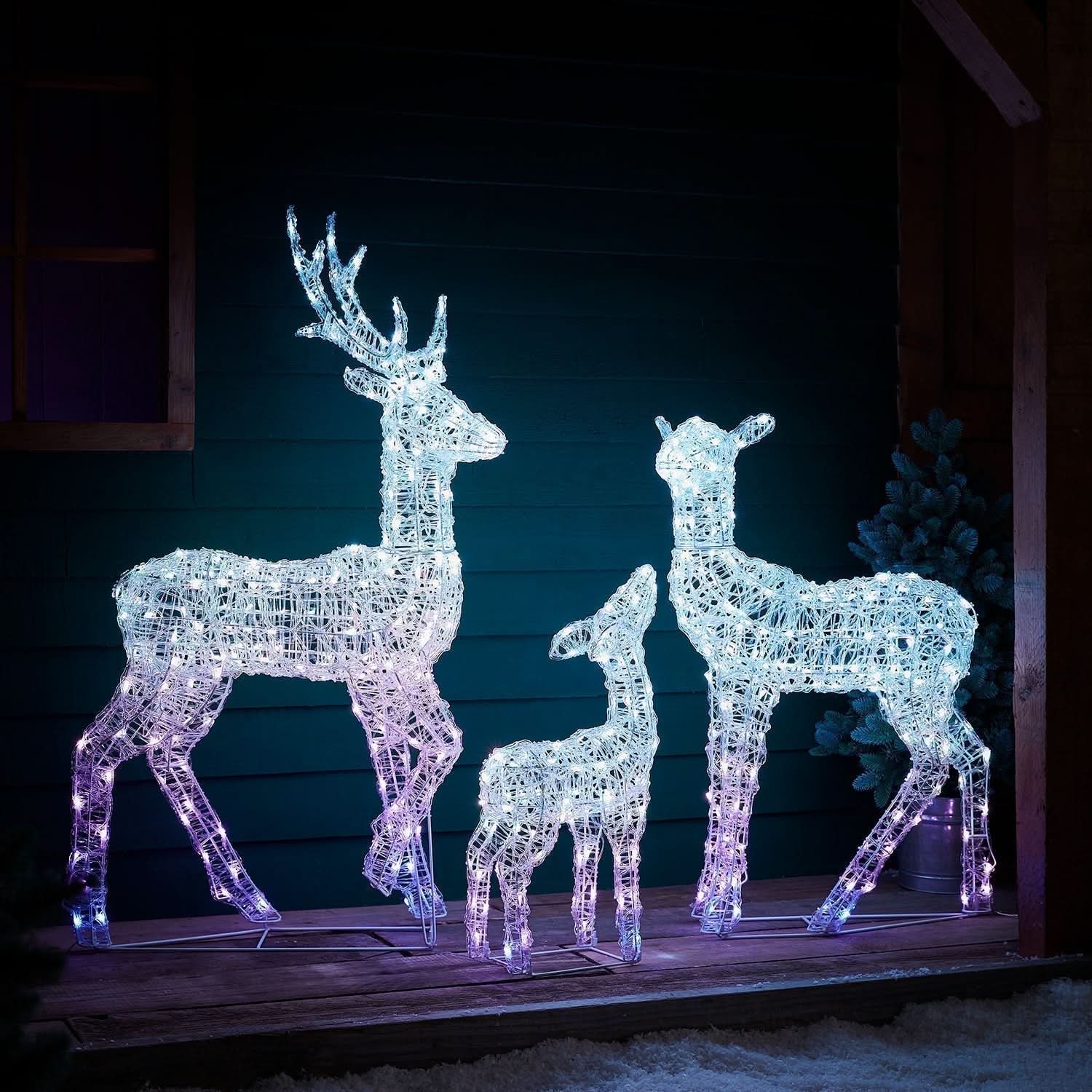 Conjunto de Renas Iluminadas com LED RGB Inteligente e Controle via Wi-Fi - Imagem 6
