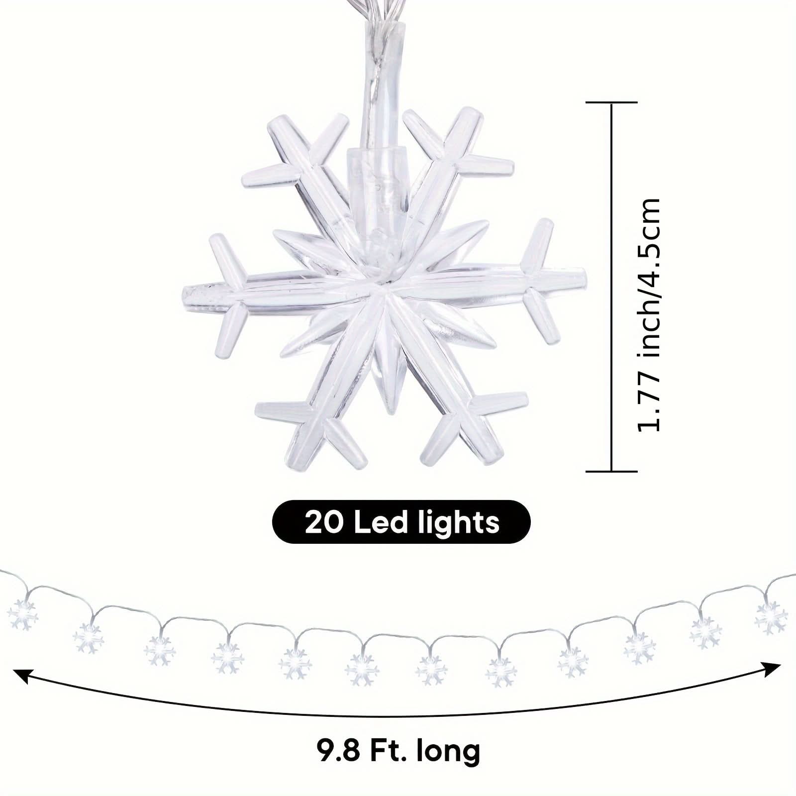 Cortina de Luzes LED Floco de Neve – 3 Metros - Imagem 3