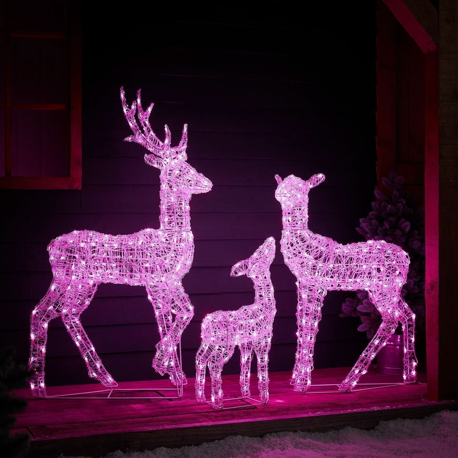 Conjunto de Renas Iluminadas com LED RGB Inteligente e Controle via Wi-Fi - Imagem 12
