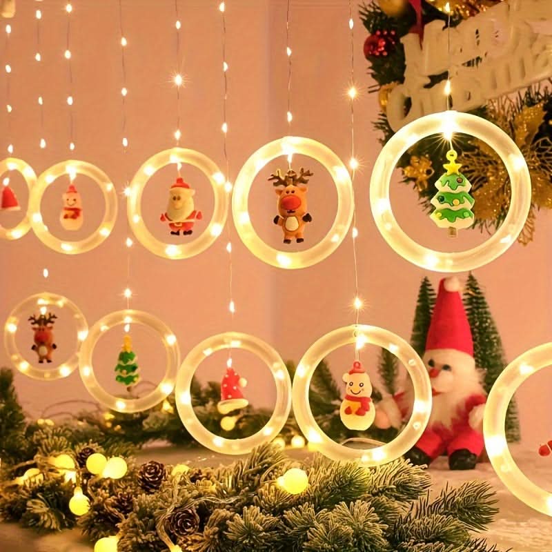 Luz de Natal LED Colorida do Papai Noel para Janela com USB - Imagem 2