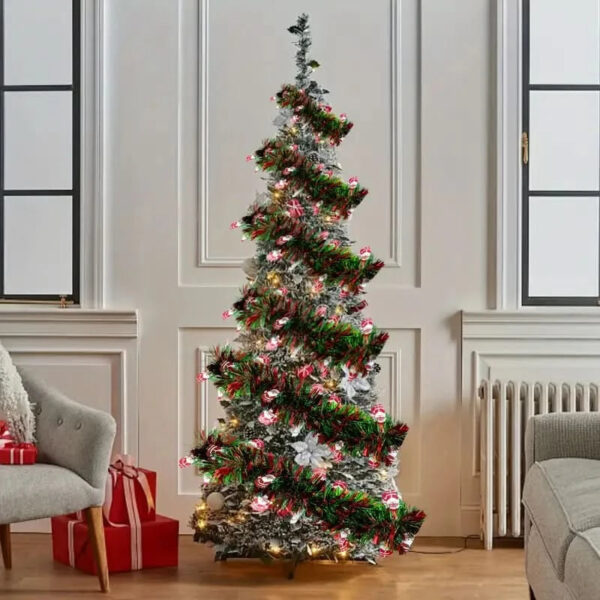 Festão Natalino Fake Com Decorações - Imagem 4