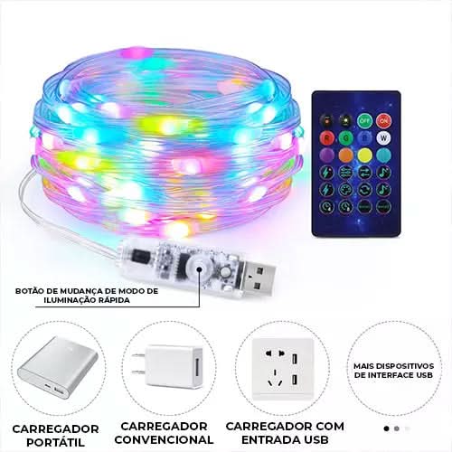 Pisca Pisca Led Smart Natalino - Controle Via Celular com 16 Milhões de Cores - Imagem 3