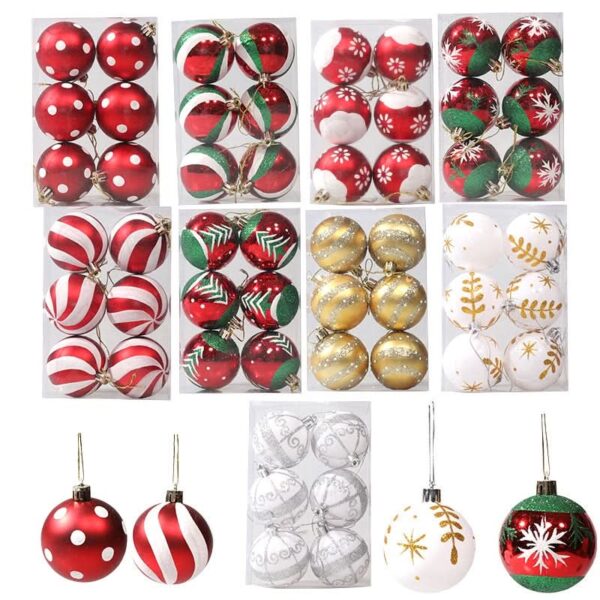 Kit 6 Peças Bolas De Natal